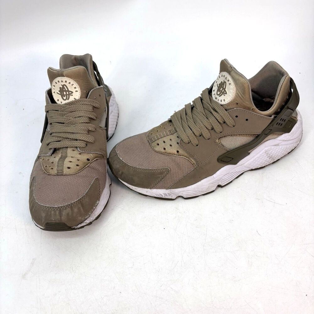 Nike Air Huarache Cargo Khaki Green Running Shoes Mens Size 11.5